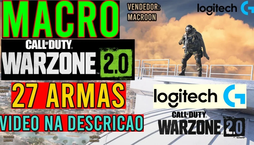 MACRO - Call of Duty Warzone 2 - MOUSES LOGITECH (VITALICIO)