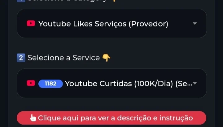Curtidas 2mil curtida por 19 R$