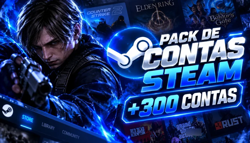 Pack +300 Contas Steam | Contas Aleatórias