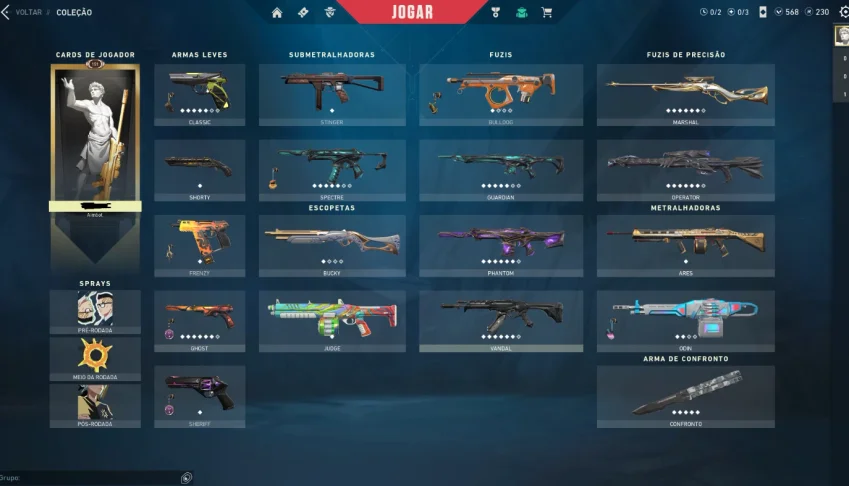 Conta Valorant - Várias Skins, email transferível