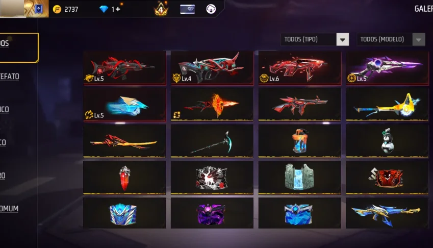 Conta Ff Nível 70