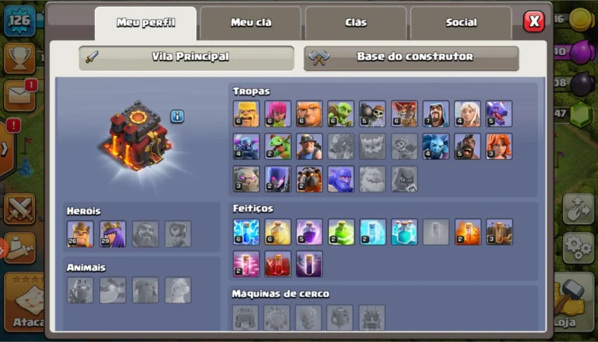 Clahs of clans Cv 10