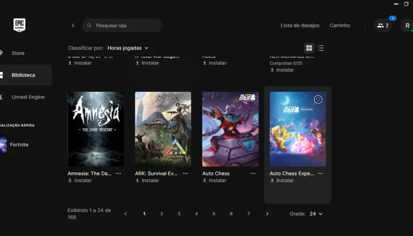 Conta Epic Games