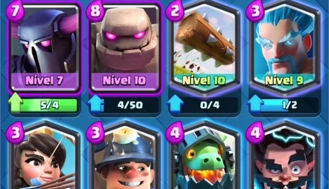 Conta Clash Royale Lvl 10 Arena 10 , com várias lendárias
