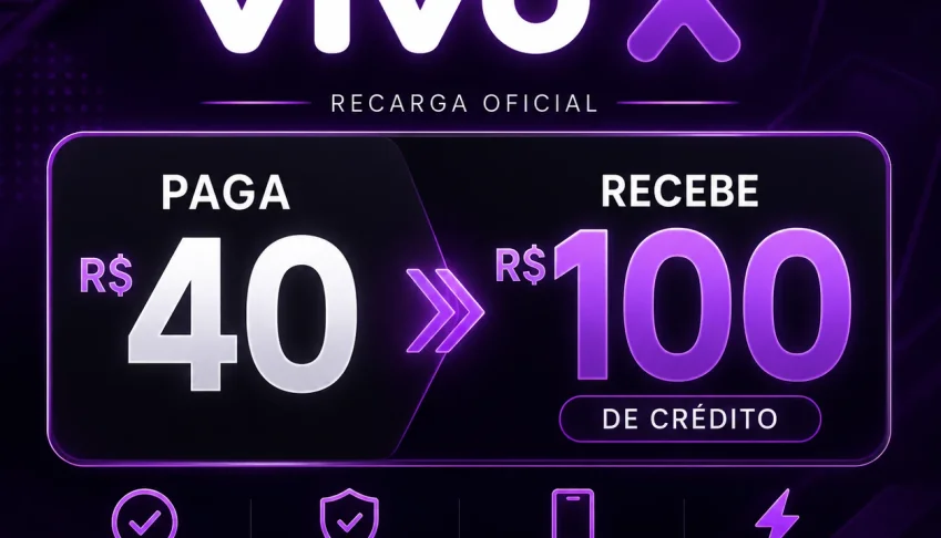 Recarga operadora vivo 100 R$