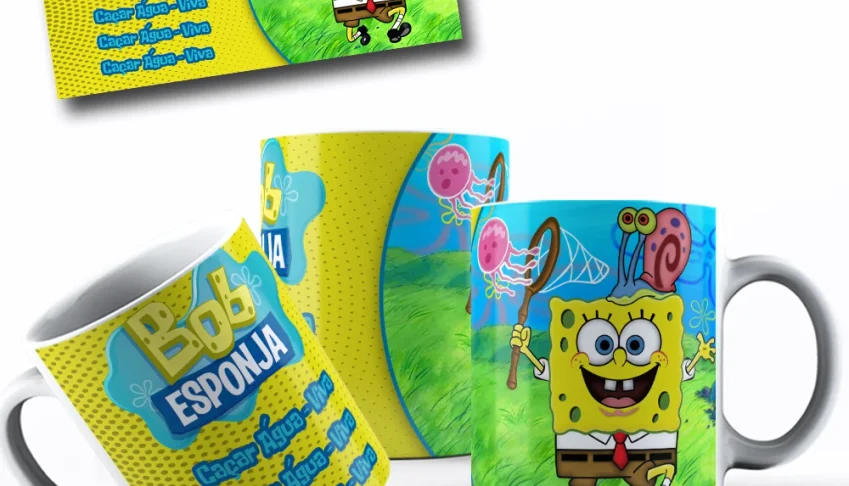 12 Arte De Caneca Editavel Png Bob Esponja
