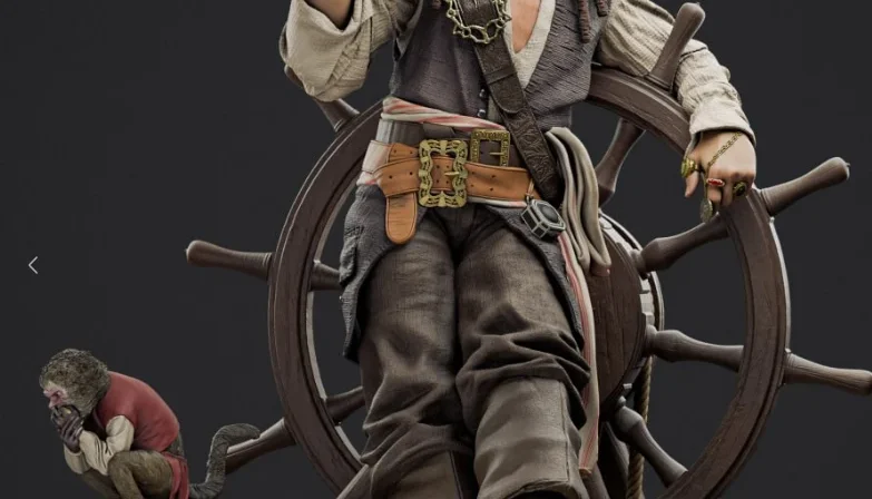 Jack Sparrow 3d stl