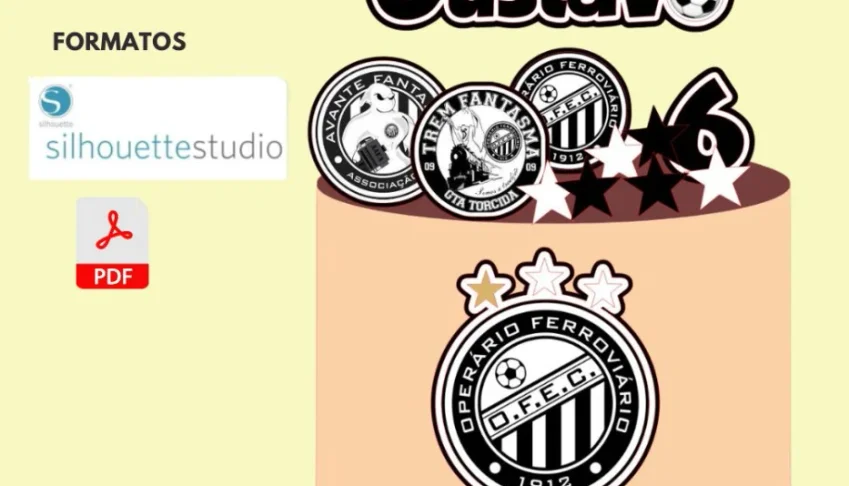 Arquivo De Corte - Topo De Bolo - Operário Fc