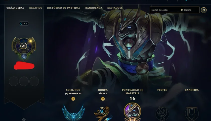 [Entrega Automática] Conta Lol Platina, 42 Skins, Upada Mão