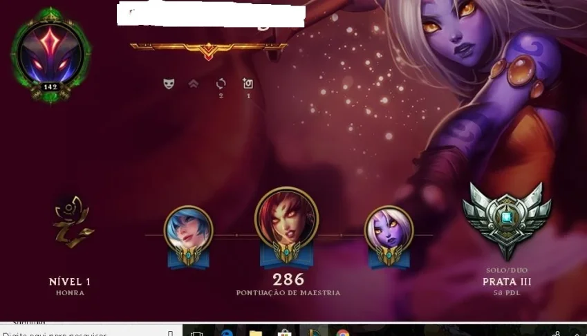 Conta Lol Prata 3