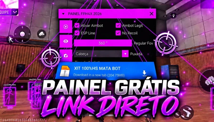 Melhor Hack Free Fire - Muitas Funções - Ff - 2026
