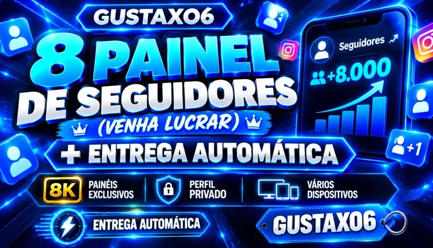 8 Painel De Seguidores (Venha Lucrar) Entrega Automatica