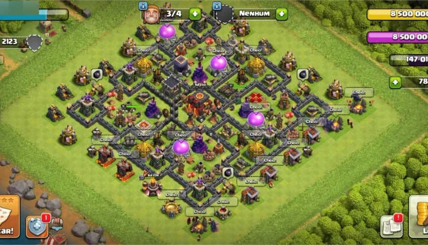 Clash of clans cv 10 ( já em construção para o 11)