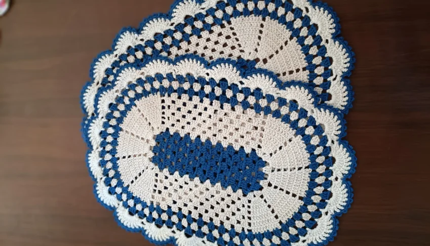 Tapete em croche medida 45 x 65
