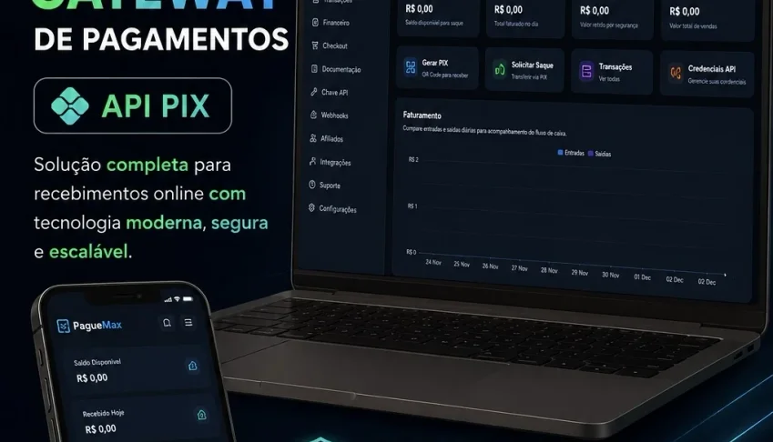 Script Gateway de Pagamentos API PIX + Instalação - v4