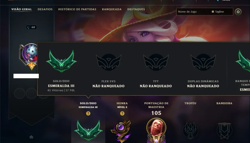 Esmeralda 3 com 70 Champs e 8 Skins