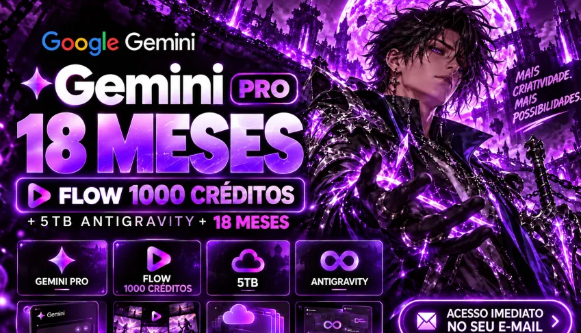 Flow 1k de Créditos 30 dias! + Gemini Pro + 5TB