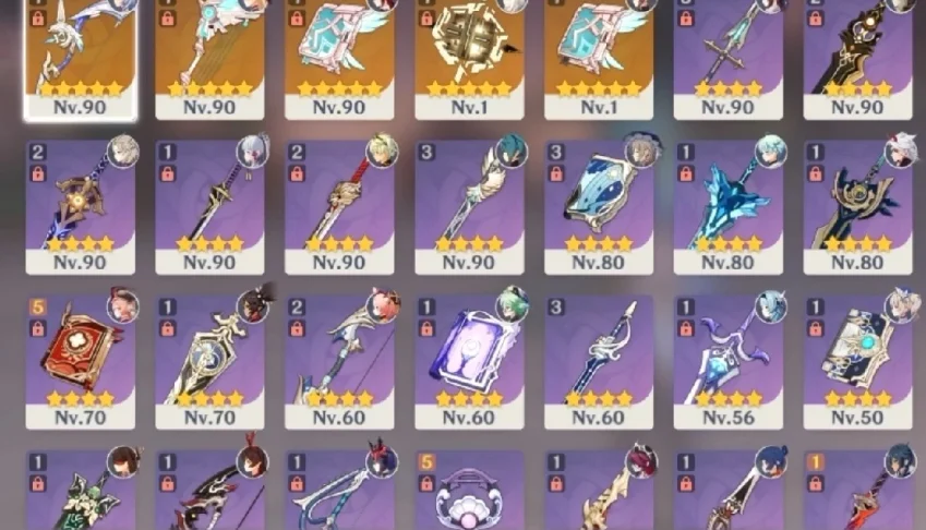 CONTA GENSHIN 10 PERS 5*