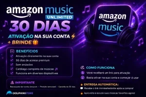 Amazon Music Unlimited 30 Dias 🎵 | Ativação Na Sua Conta ⚡