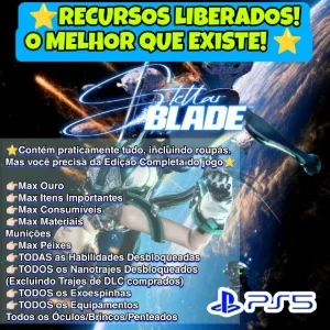 Stellar Blade (PS5)- Itens, Ouro, Mateais,Trajes e mto MAIS!