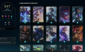 Conta Esmeralda com mais de 500 skins