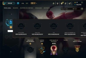 Unranked com TODOS os Champs e 148 Skins ( JG / MID / ADC )