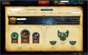 Conta League of Legends platina 5