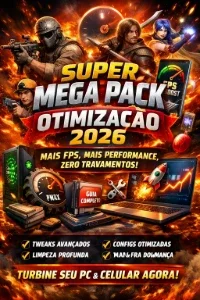 Mais FPS. Menos Lag. Zero Travamentos. 