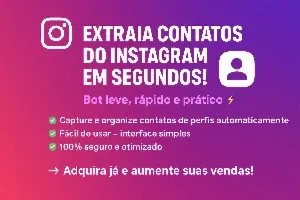 Extractor de contatos Instagram-Phoenix Numeros e emails