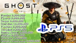 Ghost of Yotei (PS5) - Moedas, Flores,Saque e MUITO MAIS!!