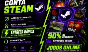 Steam Contas Online Full-Acesso | 90% Off | Entrega Rápida