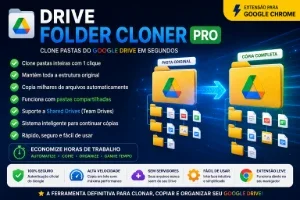 Google Drive Folder Cloner PRO - Copie Pastas Inteiras