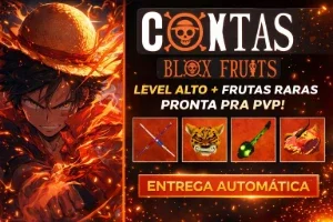 Conta Blox Fruits FULL UPADA 🔥 | Level Alto + Frutas Raras