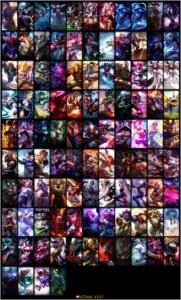 Conta League of Legends 127 campeões, 101 Skins
