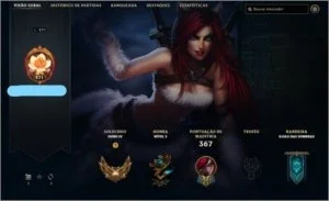 Conta LoL; Gold; Skins