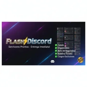 ⚡Flash Discord  Servidores Pronta Entrega  A Partir De 15R$⚡