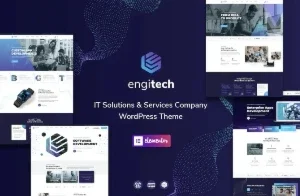 Tema de WordPress de solução/Engitech