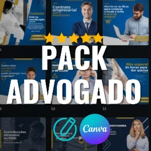 💼Pack de Apresentação Profissional Advogados – 21 Slides
