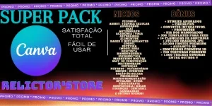 Super pack VIP *CANVA* artes editáveis-Mais de 12 mil artes