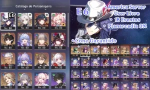 Contas E6 + cone Star Rail