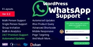 Suporte WordPress usando WhatsApp v2.5.0