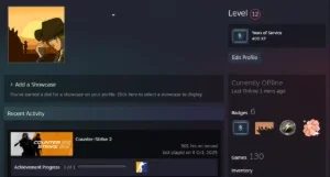 Conta Steam Lvl 12 C/ Diversos Jogos + Medalha de 5 anos