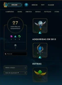 Conta LoL de 2012