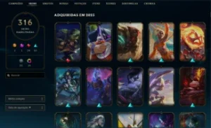 Conta League of Legends 125 skins - Diamond