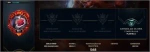 Conta LOL - Platina 1 na season passada