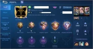Conta Top Mobile Legends