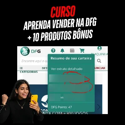 🔥Curso aprenda venda aqui na DFG  10 produto de  brinde