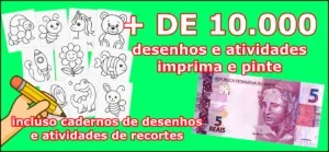 ✨ Pack Pega e Pinte – Mais de 10.000 Desenhos e Atividades!