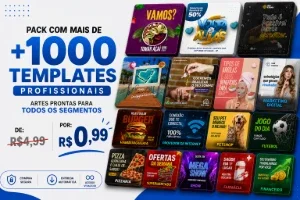 Pack +1000 Templates Profissionais Canva