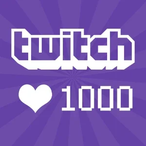 1k de seguidores no TWITCH R$ 5,00